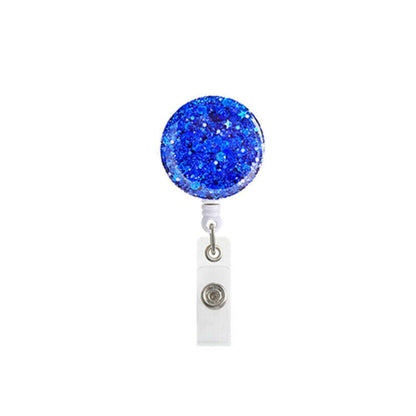 Glitter Retractable Badge Reel