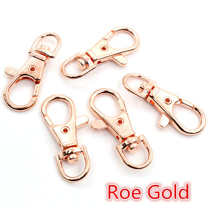 10Pcs/Lots Keyring Lobster Clasps Hooks 17*38mm