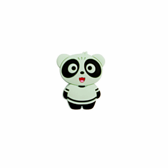 Panda Silicone Beads 27*21mm