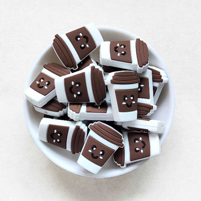 Coffee Cup Silicone Beads - 30*25mm
