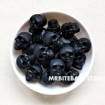Halloween Skull Silicone Beads - 20*20*15.2mm