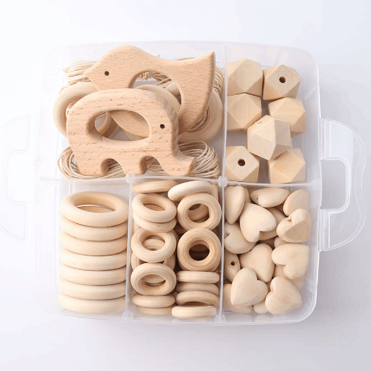 Wood Beads Kit DIY Teething Toys
