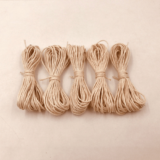 1mm Waxed Cotton Cord - 5 Meters/Bundle