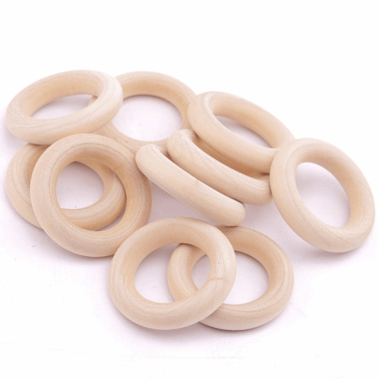 55MM Natural Wood Rings