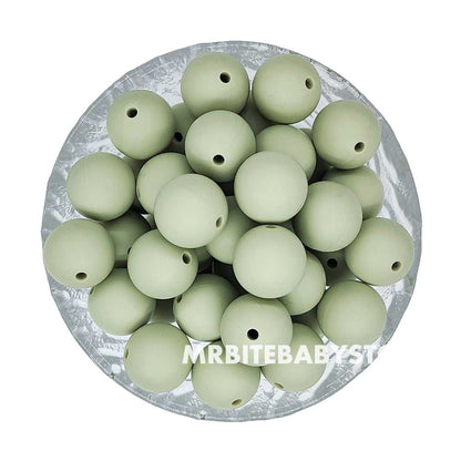 12/15mm Round Silicone Beads #50 - #73