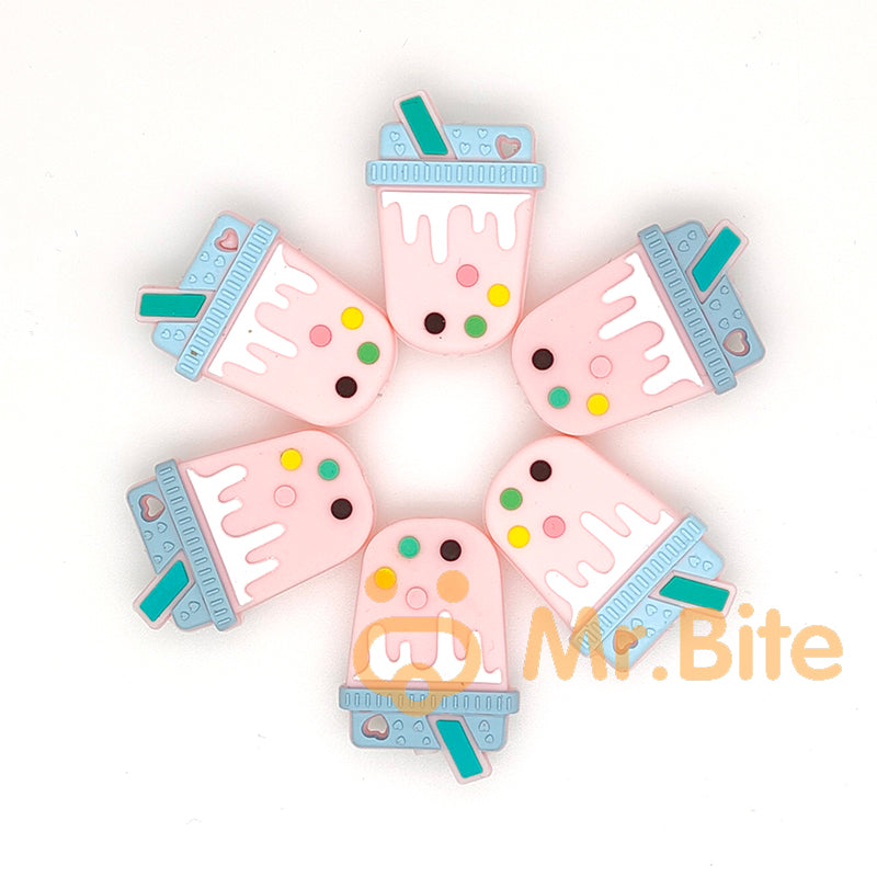 MilkShake Cup Silicone Beads - 34*23mm