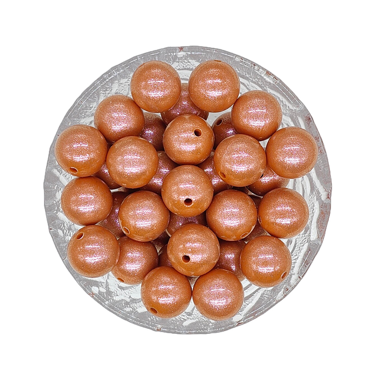 15mm Opal Round Glossy Silicone Beads