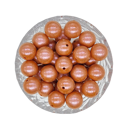 15mm Opal Round Glossy Silicone Beads