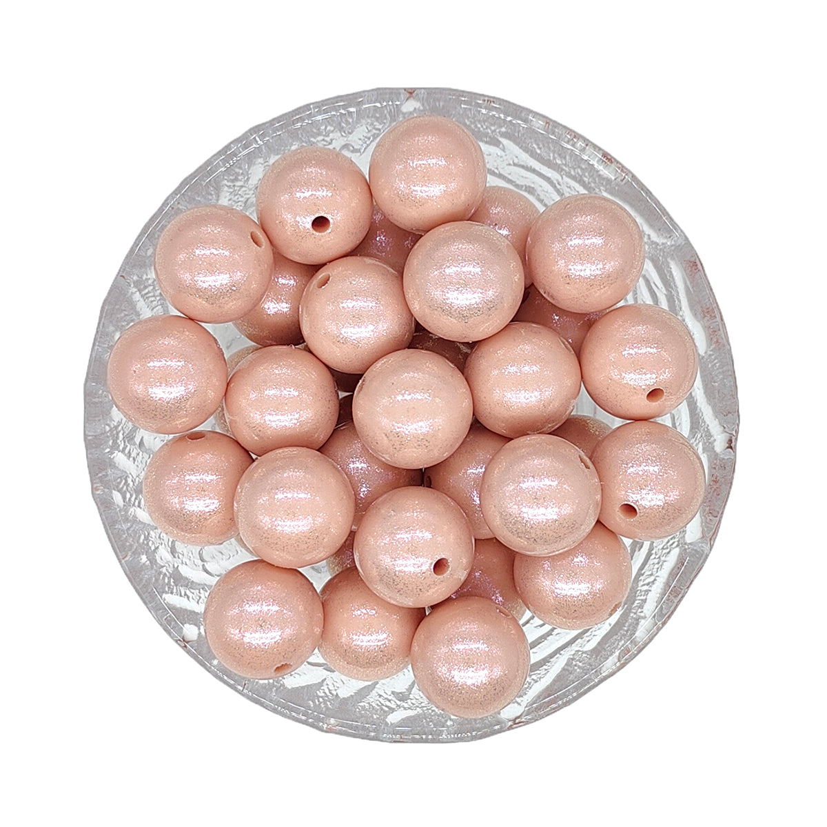 15mm Opal Round Glossy Silicone Beads