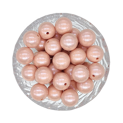 15mm Opal Round Glossy Silicone Beads