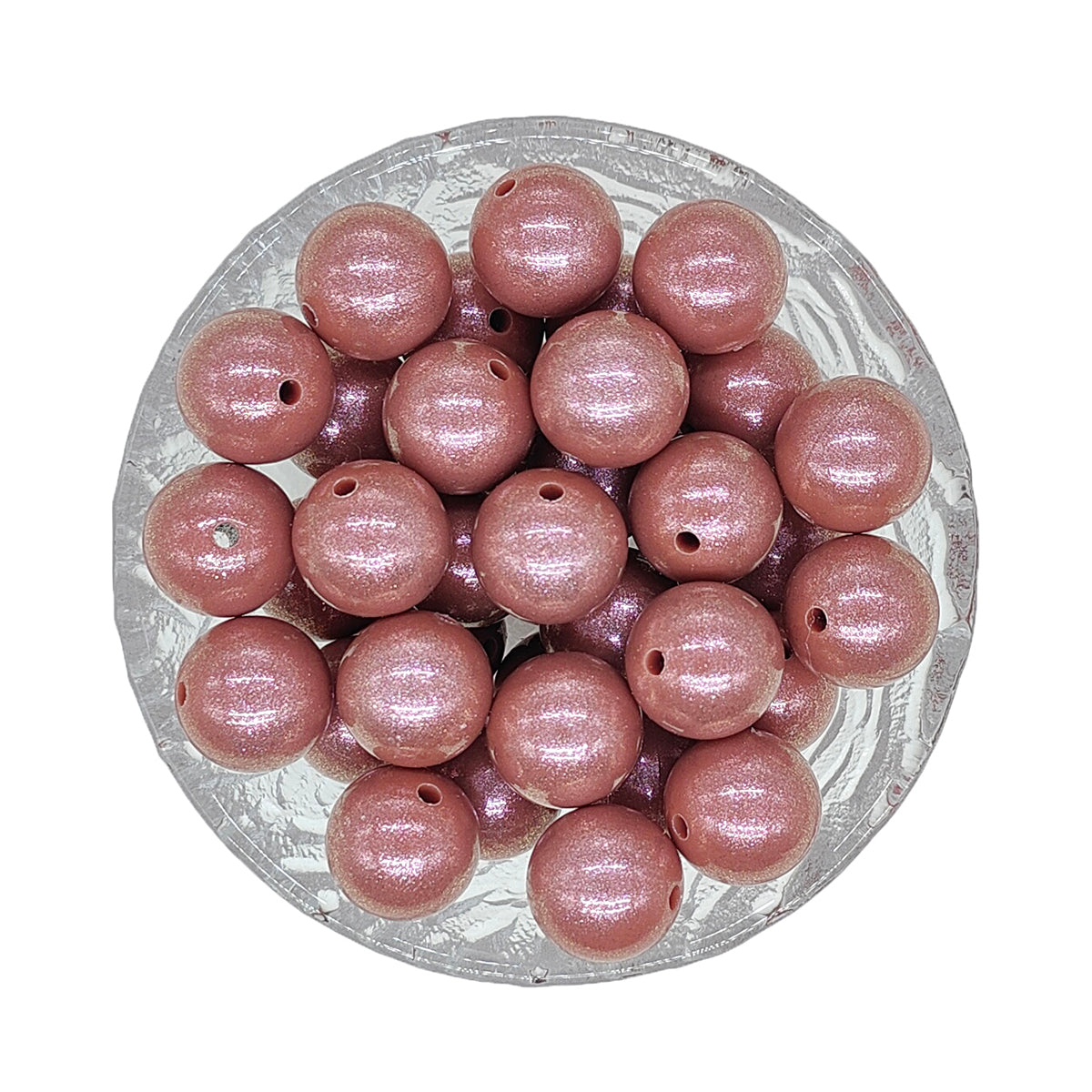 15mm Opal Round Glossy Silicone Beads