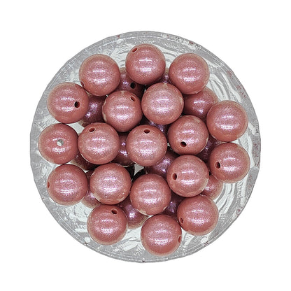 15mm Opal Round Glossy Silicone Beads