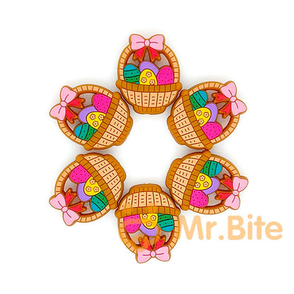 Easter Eggs Bunny Chicken Silicone Focal Beads
