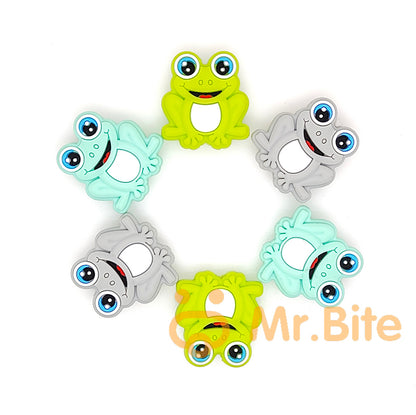 Frog Silicone Beads 22*25mm