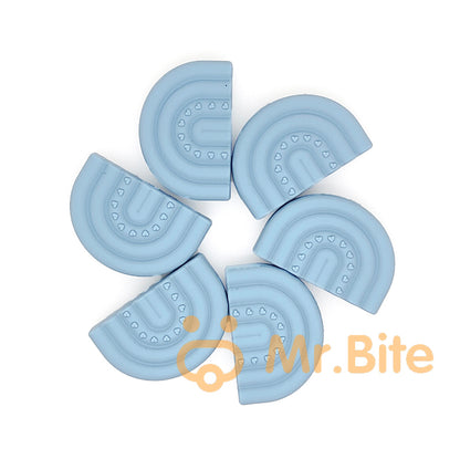 New Rainbow Silicone Beads 20*30mm
