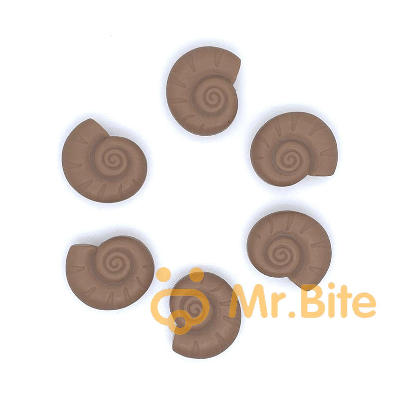 Snail Shell Silicone Beads 23*28mm