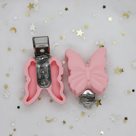 Butterfly Silicone Pacifier Clips