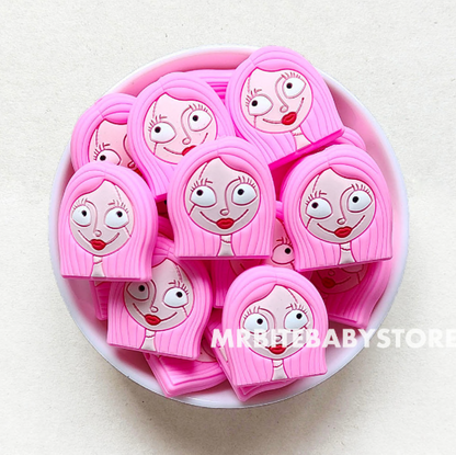 Halloween Patches Doll Silicone Beads - 30*27mm