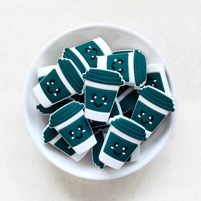 Coffee Cup Silicone Beads - 30*25mm