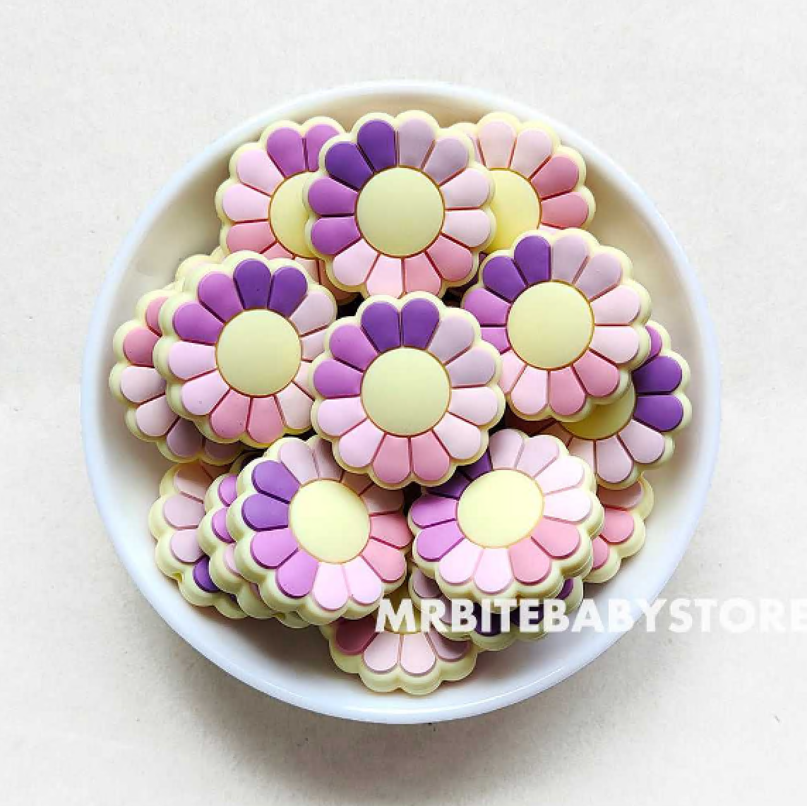 Sun Flower Silicone Beads - 28*28mm