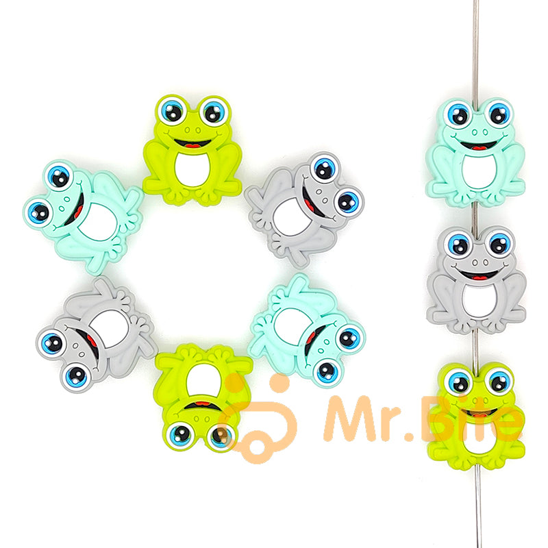 Frog Silicone Beads 22*25mm