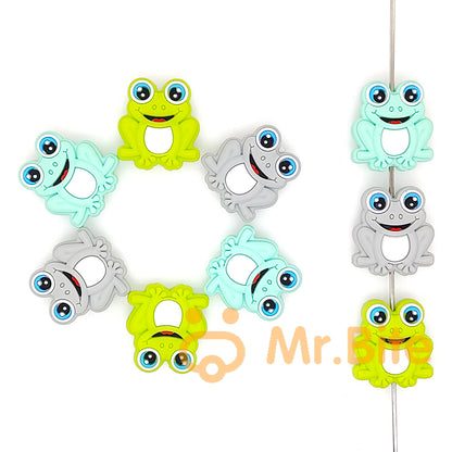 Frog Silicone Beads 22*25mm