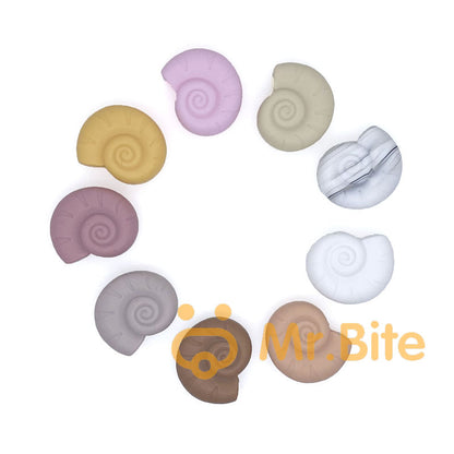 Snail Shell Silicone Beads 23*28mm
