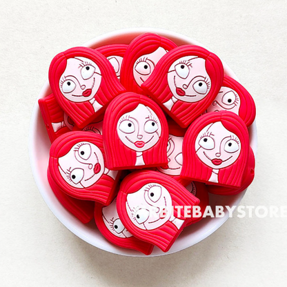 Halloween Patches Doll Silicone Beads - 30*27mm
