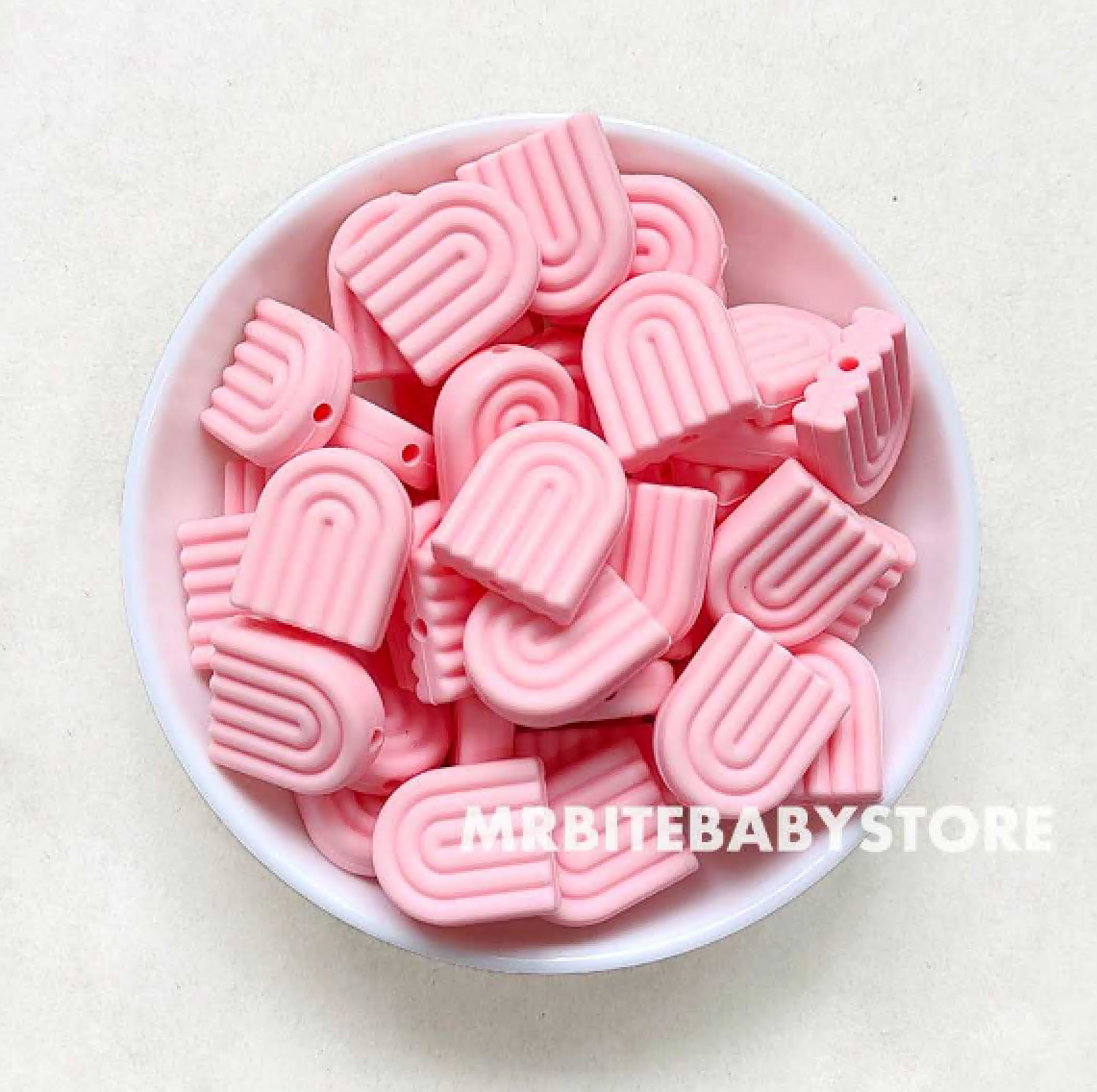 Rainbow Silicone Beads - 20*17mm