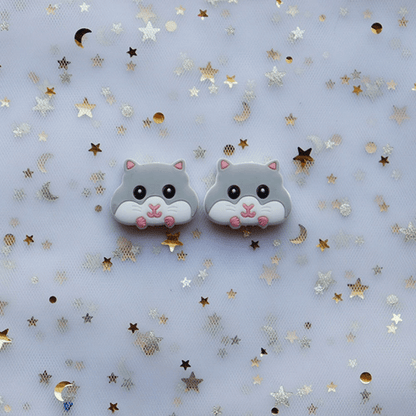 Squirrel Silicone Beads 31*25mm
