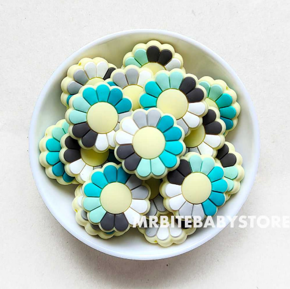 Sun Flower Silicone Beads - 28*28mm