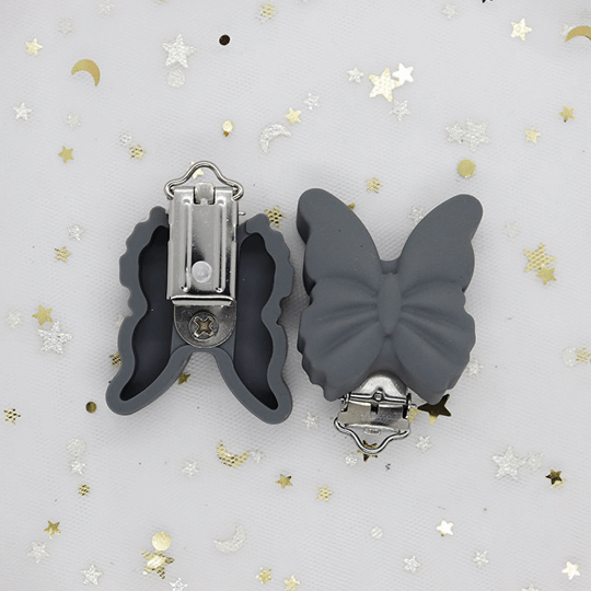 Butterfly Silicone Pacifier Clips