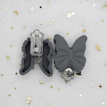 Butterfly Silicone Pacifier Clips