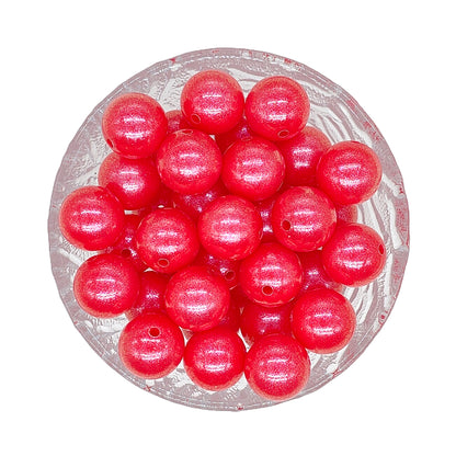 15mm Opal Round Glossy Silicone Beads