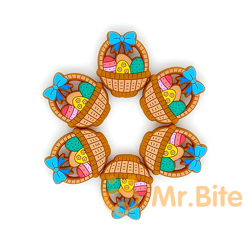 Easter Eggs Bunny Chicken Silicone Focal Beads