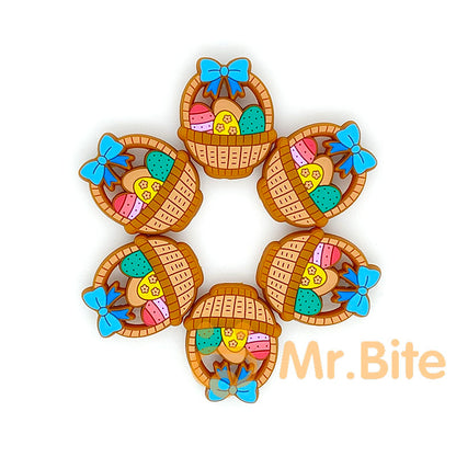 Easter Eggs Bunny Chicken Silicone Focal Beads