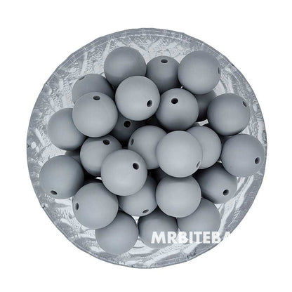 12/15mm Round Silicone Beads #98 - #119