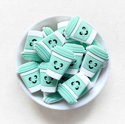 Coffee Cup Silicone Beads - 30*25mm