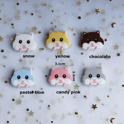 Squirrel Silicone Beads 31*25mm