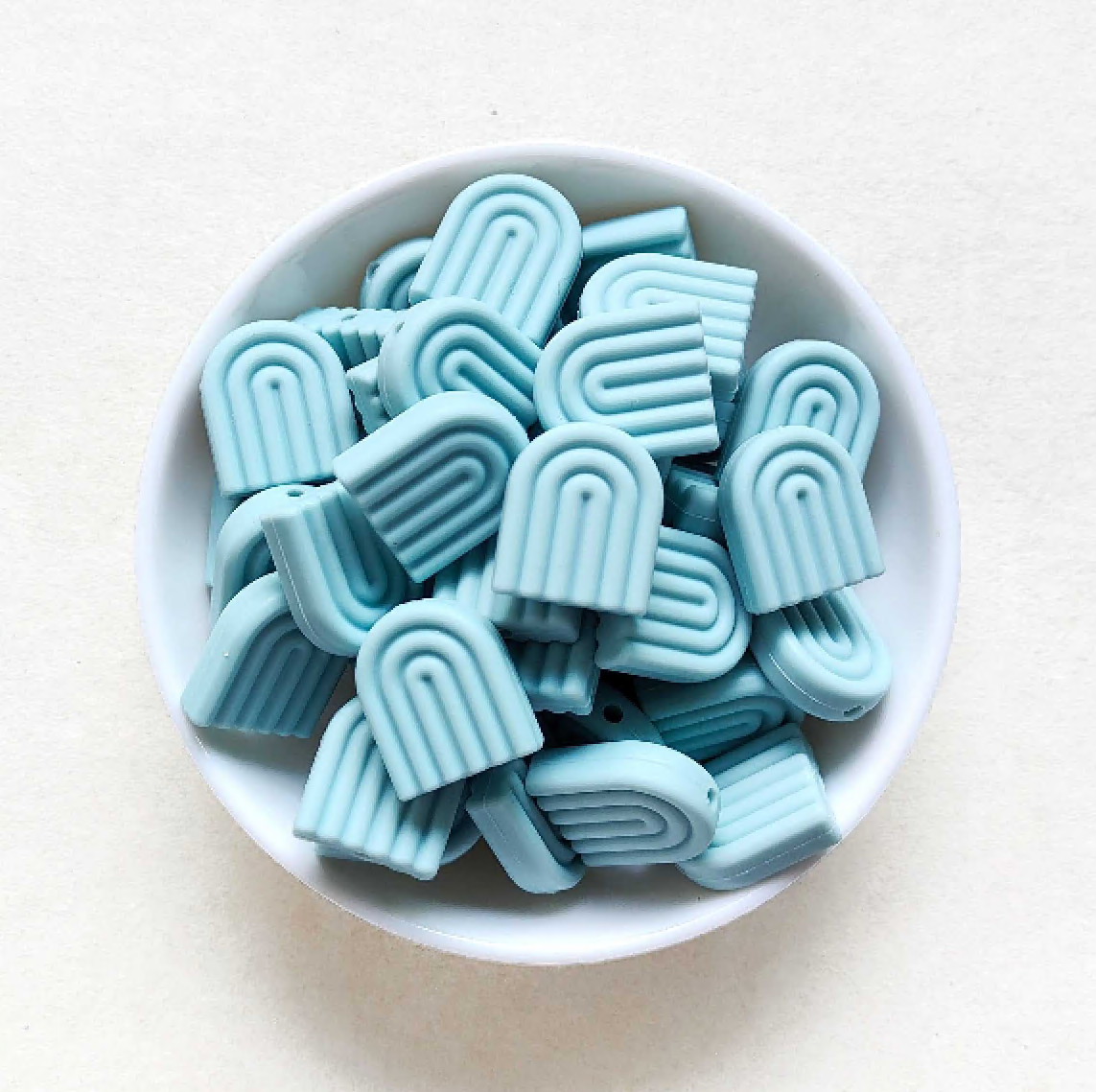Rainbow Silicone Beads - 20*17mm