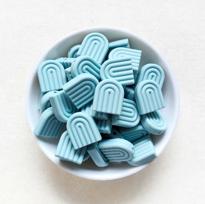Rainbow Silicone Beads - 20*17mm