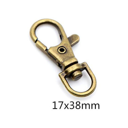 10Pcs/Lots Keyring Lobster Clasps Hooks 17*38mm
