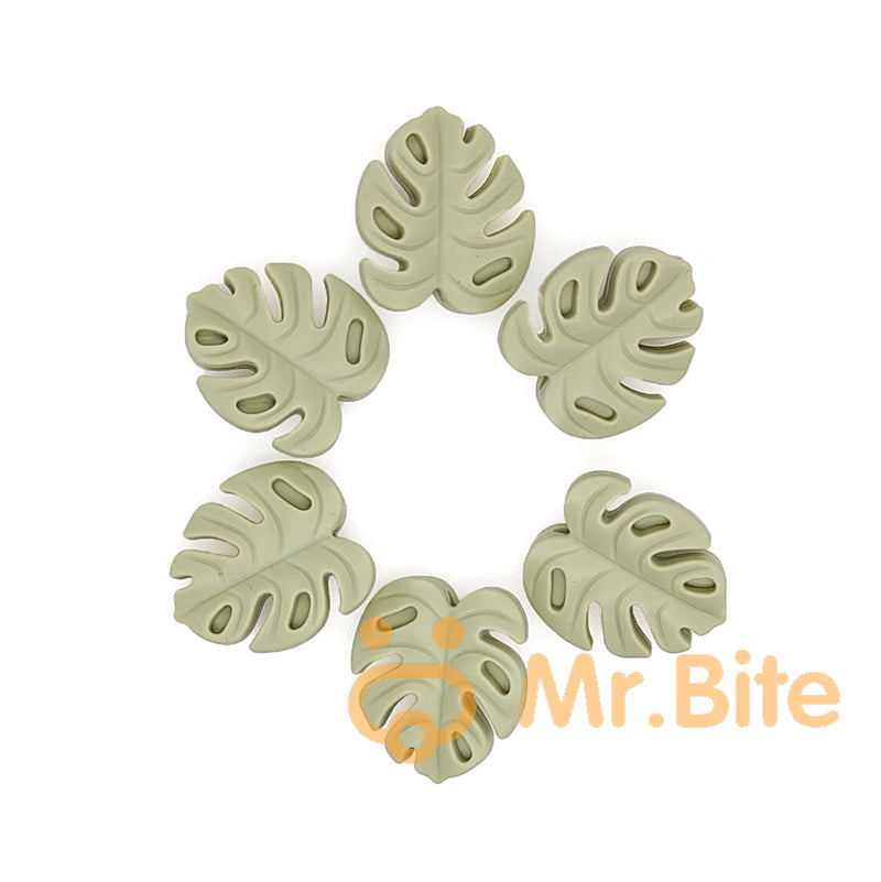 Small Monstera Leaf Focal Beads 20*25*8.5mm