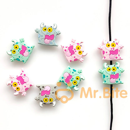 5-50Pcs Monster Silicone Focal Beads 27*32mm