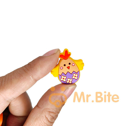 Easter Eggs Bunny Chicken Silicone Focal Beads
