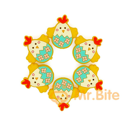 Easter Eggs Bunny Chicken Silicone Focal Beads