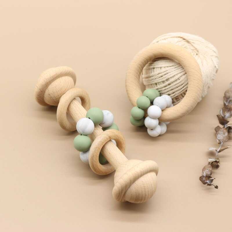 Beech Teether Rattle Toy
