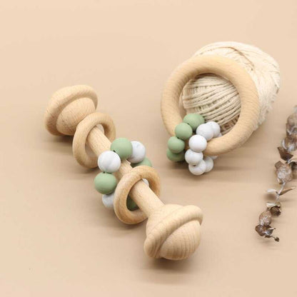 Beech Teether Rattle Toy