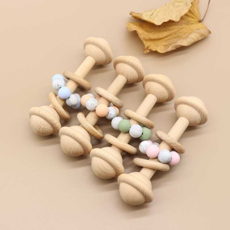 Beech Teether Rattle Toy