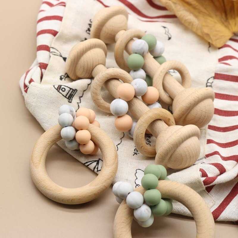 Beech Teether Rattle Toy